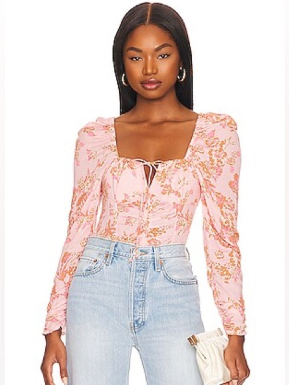 FREE PEOPLE Hillary Printed Top
